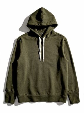 Women's Olive Green Hooded Pullover Sweatshirt
